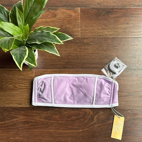 NEW Kona Sol Bandeau Bikini Top | Purple Bandeau Bikini Top | Bandeau Swim Top - Picture 1 of 11